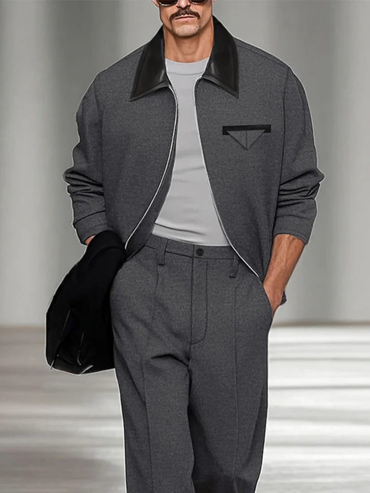 Vintage Style Jacket Pants Set - Image 3