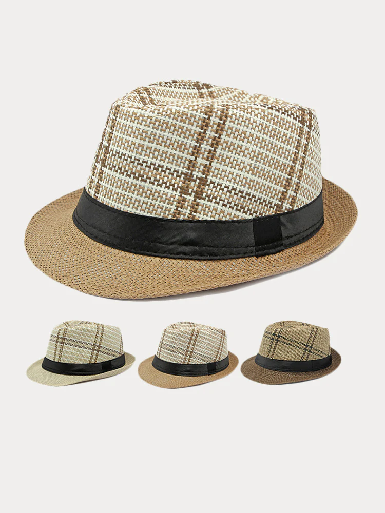Vintage Sun Protection Fedora Hat - Image 2