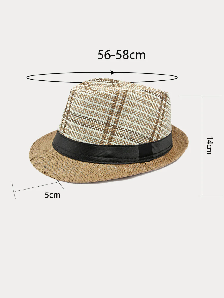 Vintage Sun Protection Fedora Hat - Image 4