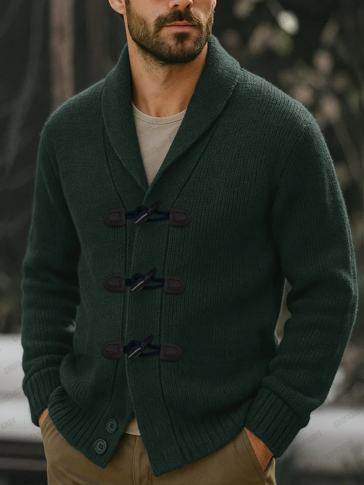 Vintage Toggle Button Knit Cardigan - Image 2