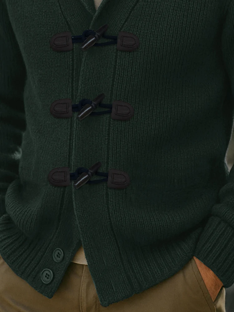 Vintage Toggle Button Knit Cardigan - Image 4