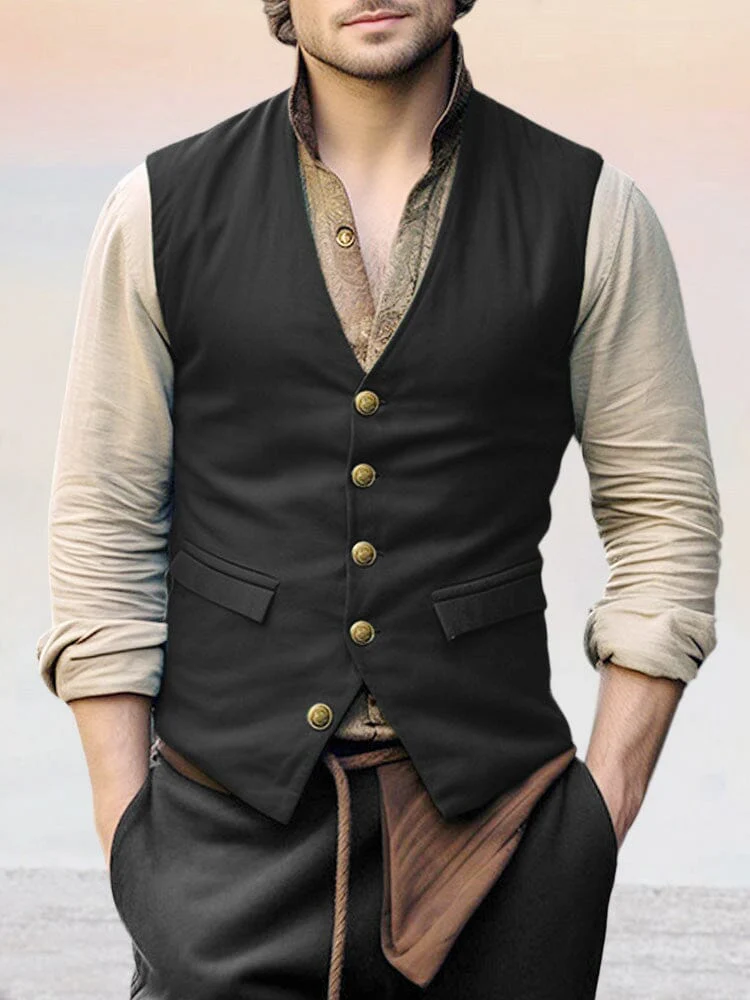 Vintage V-neck Vest - Image 2