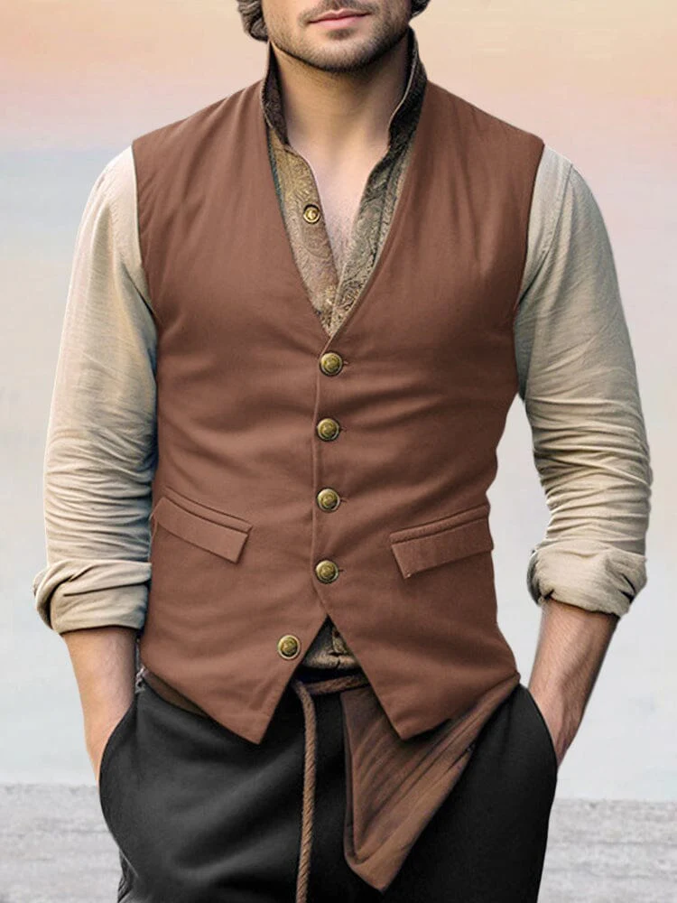 Vintage V-neck Vest - Image 3