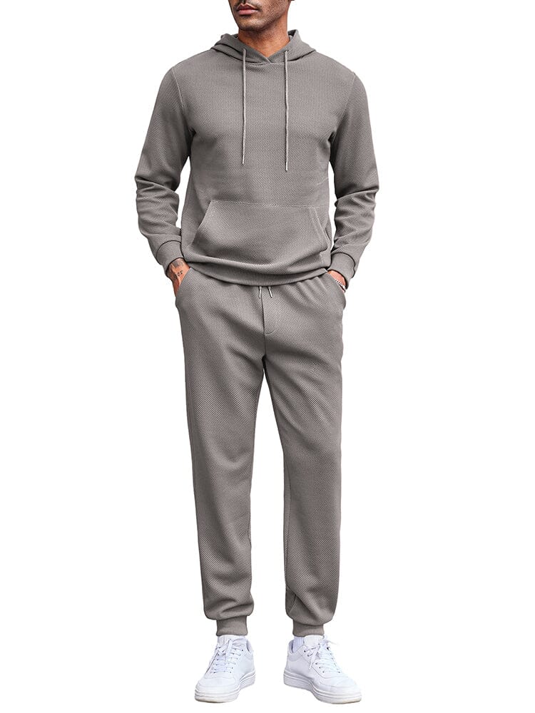 Waffle 2-Piece Hoodie Jogging Set (US Only) - Image 2