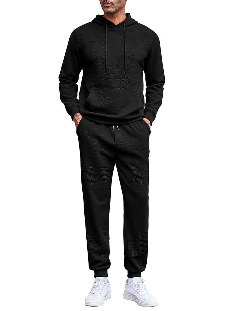 Waffle 2-Piece Hoodie Jogging Set (US Only) - Image 3
