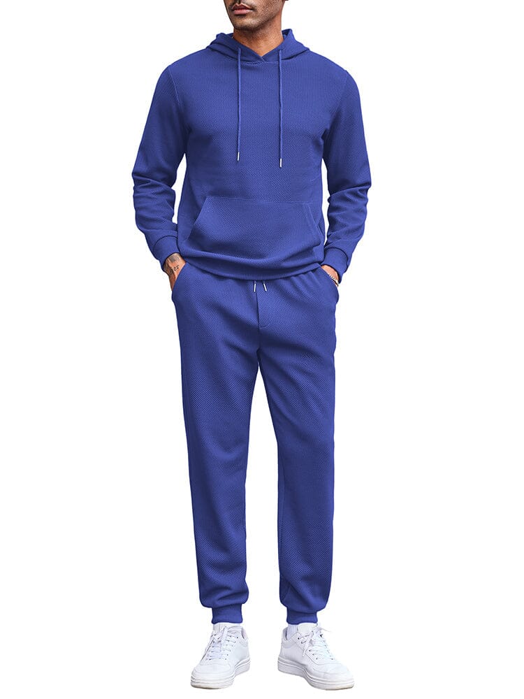 Waffle 2-Piece Hoodie Jogging Set (US Only) - Image 5