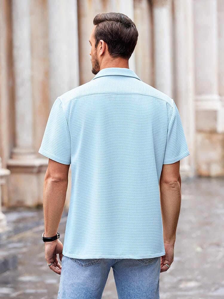 Waffle Loose Fit Short Sleeve Shirt (US Only) - Image 12