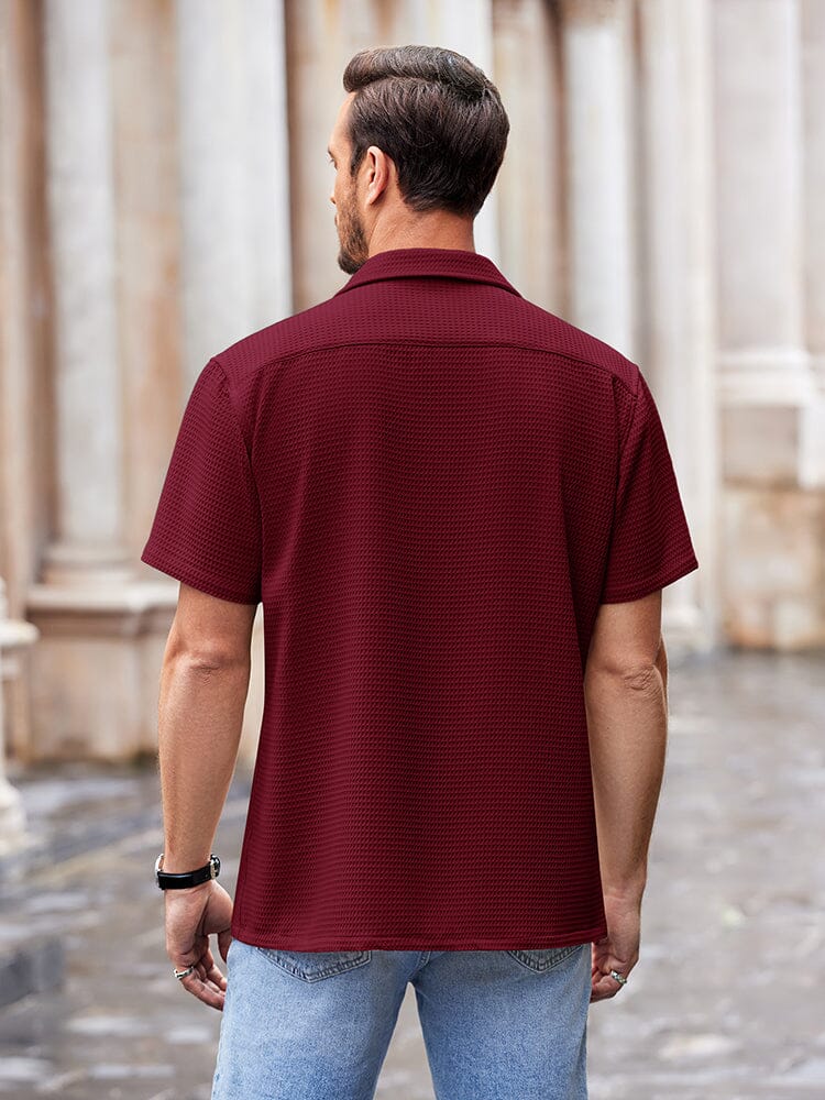 Waffle Loose Fit Short Sleeve Shirt (US Only) - Image 14