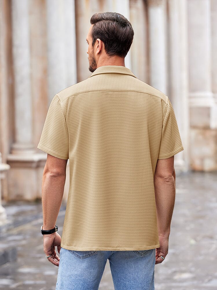 Waffle Loose Fit Short Sleeve Shirt (US Only) - Image 16
