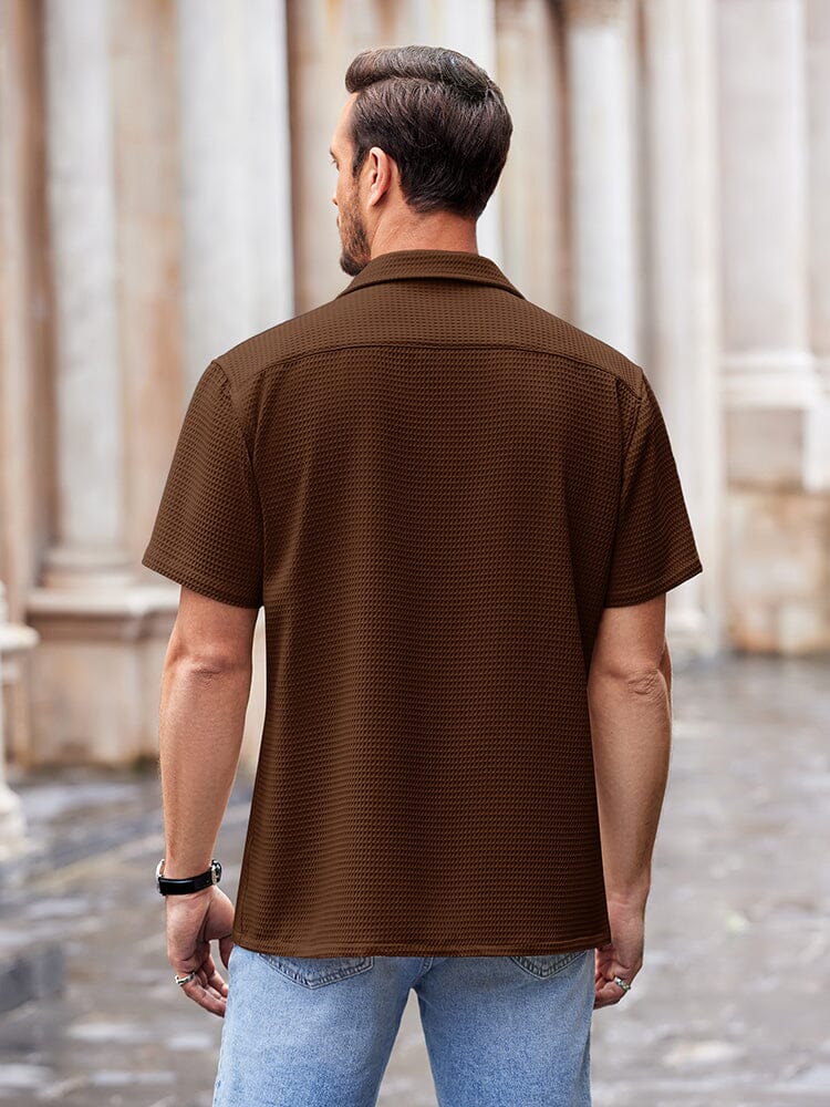 Waffle Loose Fit Short Sleeve Shirt (US Only) - Image 18