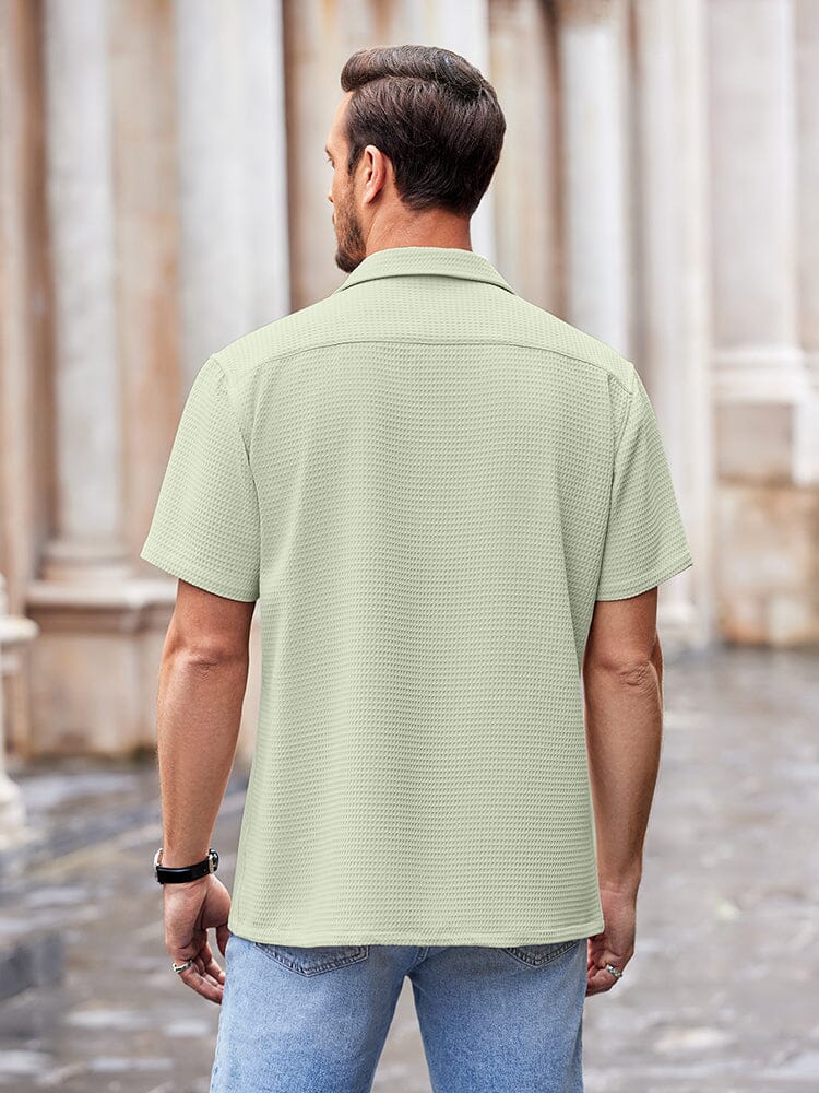 Waffle Loose Fit Short Sleeve Shirt (US Only) - Image 20