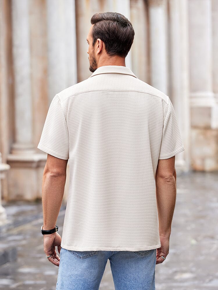 Waffle Loose Fit Short Sleeve Shirt (US Only) - Image 22