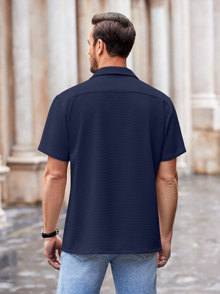 Waffle Loose Fit Short Sleeve Shirt (US Only) - Image 24