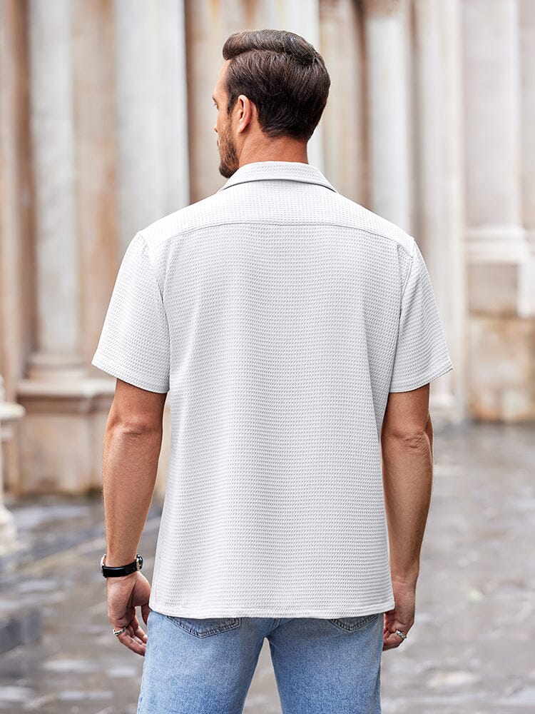 Waffle Loose Fit Short Sleeve Shirt (US Only) - Image 26