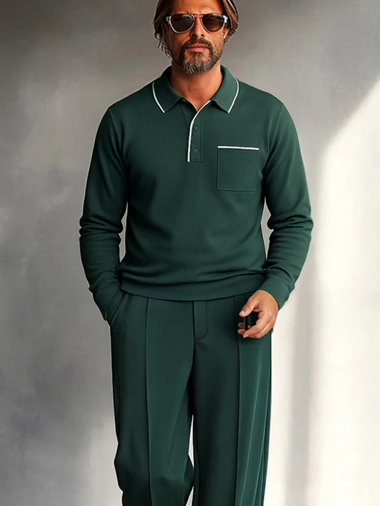 Wardrobe Essential Polo Shirt Pants Set - Image 4