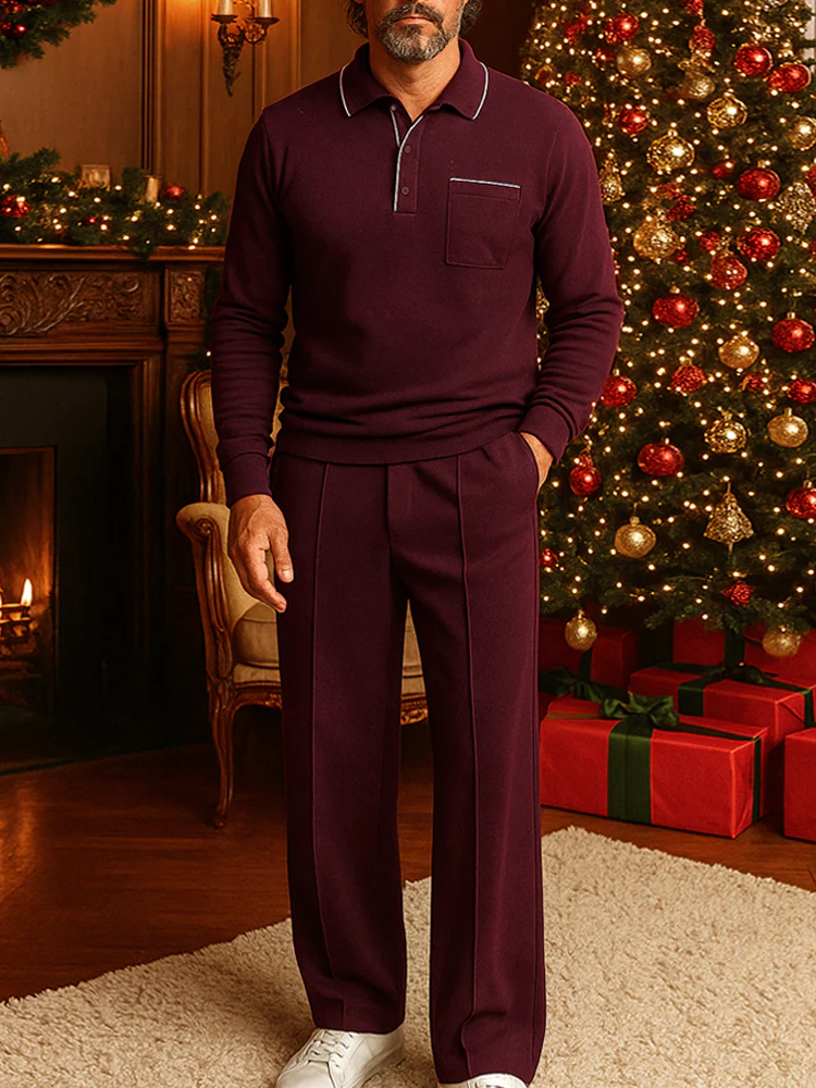 Wardrobe Essential Polo Shirt Pants Set - Image 6