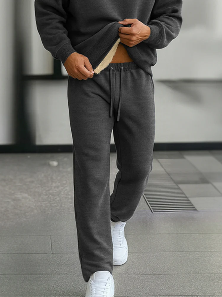 Warm Fleece-Lined Tracksuit Set - Image 4
