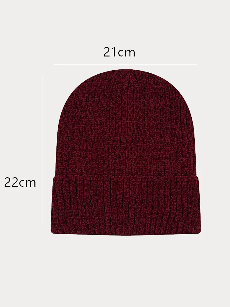Warm Thick Fleece Knit Beanie - Image 6