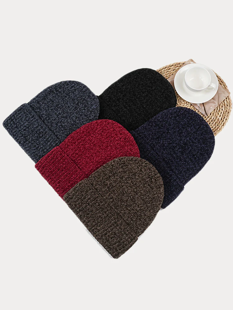 Warm Thick Fleece Knit Beanie - Image 8