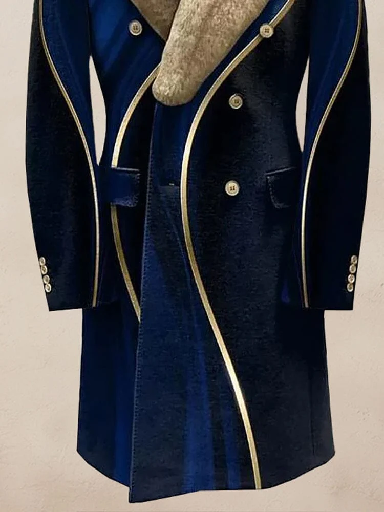 Warm Windproof Fur Collar Coat - Image 5