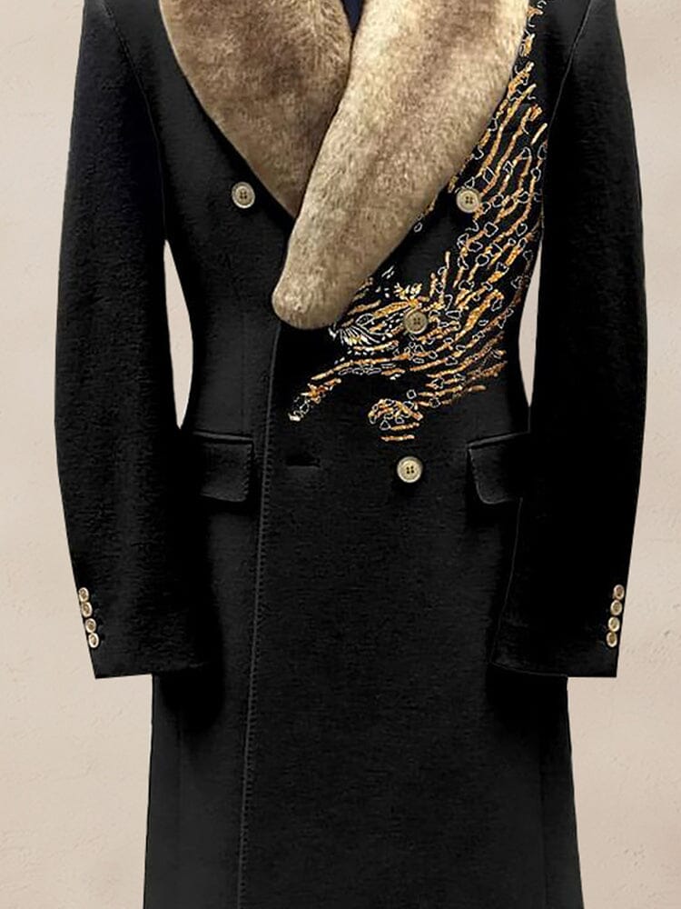 Warm Windproof Fur Collar Coat - Image 7