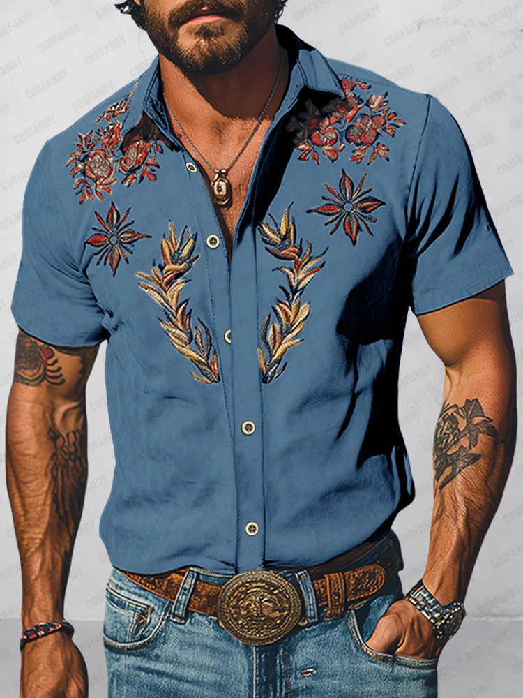 Western Inspired Embroidered Shirt - Image 2