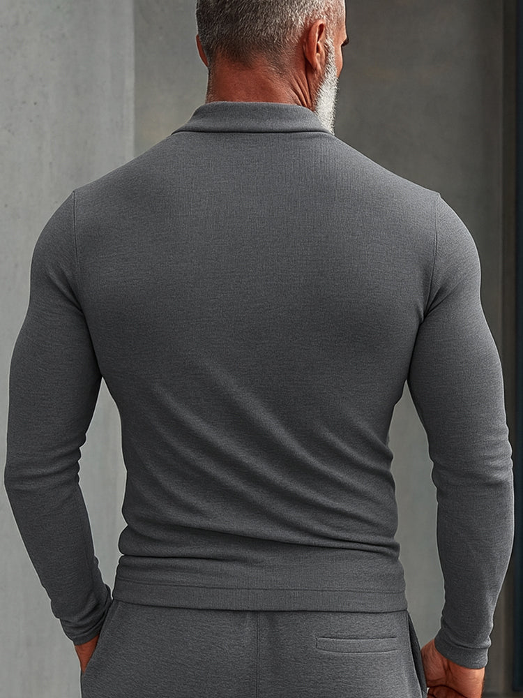 Trendy Cross Neck Long Sleeve Undershirt - Image 3