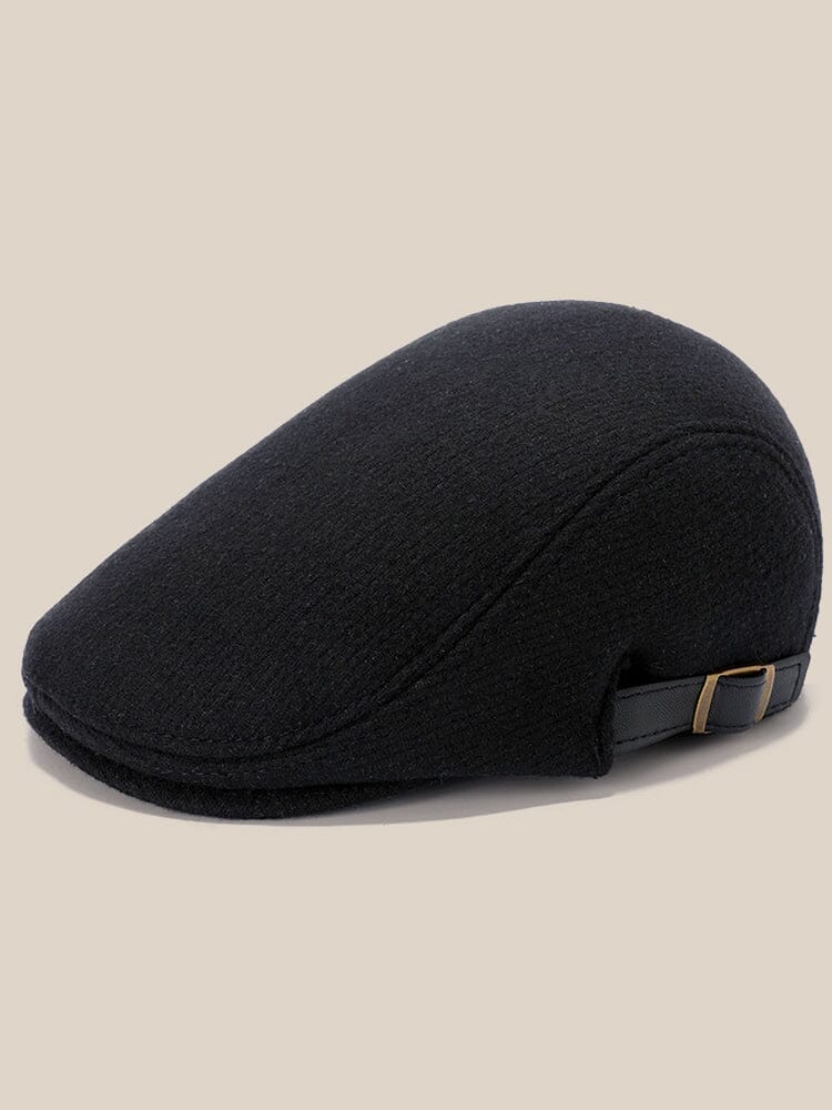 Wool Blend Tweed Newsboy Cap - Image 2