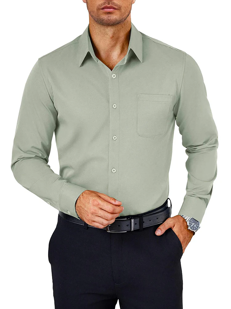 Wrinkle Free Button Down Dress Shirt (US Only) - Image 6